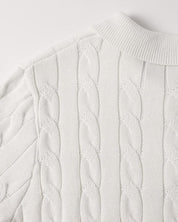 FLORENCE Cable Knit Polo