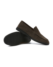 Premium Suede Loafers - Black Soles