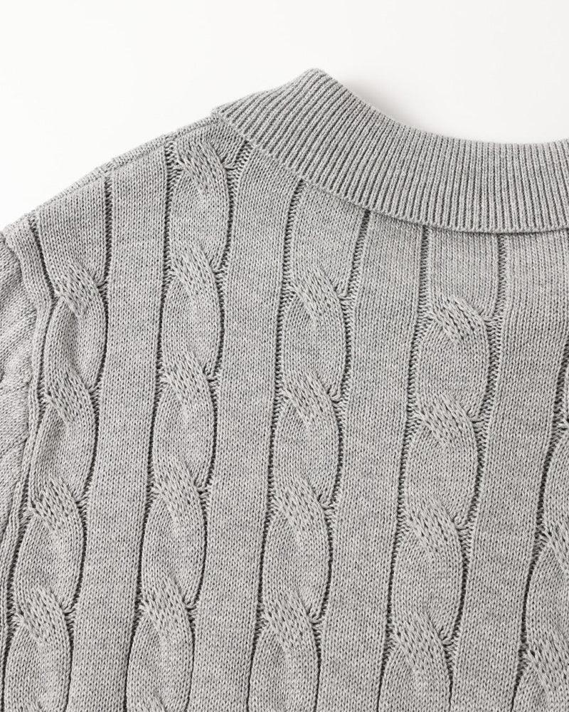FLORENCE Cable Knit Polo