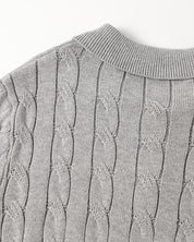 FLORENCE Cable Knit Polo
