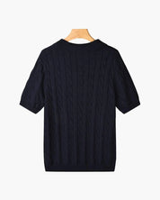 FLORENCE Cable Knit Polo