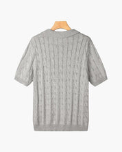 FLORENCE Cable Knit Polo