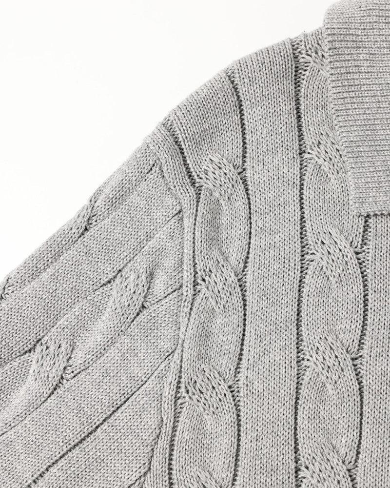 FLORENCE Cable Knit Polo