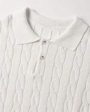 FLORENCE Cable Knit Polo
