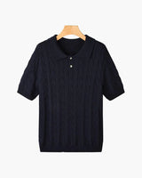 FLORENCE Cable Knit Polo