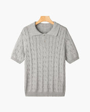 FLORENCE Cable Knit Polo