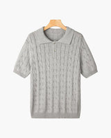 FLORENCE Cable Knit Polo