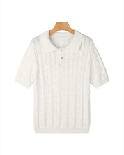 FLORENCE Cable Knit Polo