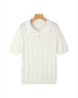 FLORENCE Cable Knit Polo