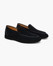 Premium Suede Loafers - Black Soles